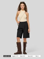 Women's Pleated Work Shorts