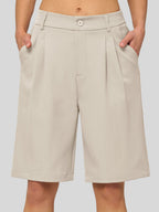 Women's Pleated Work Shorts