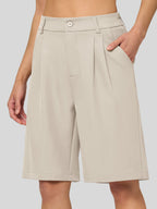 Women's Pleated Work Shorts