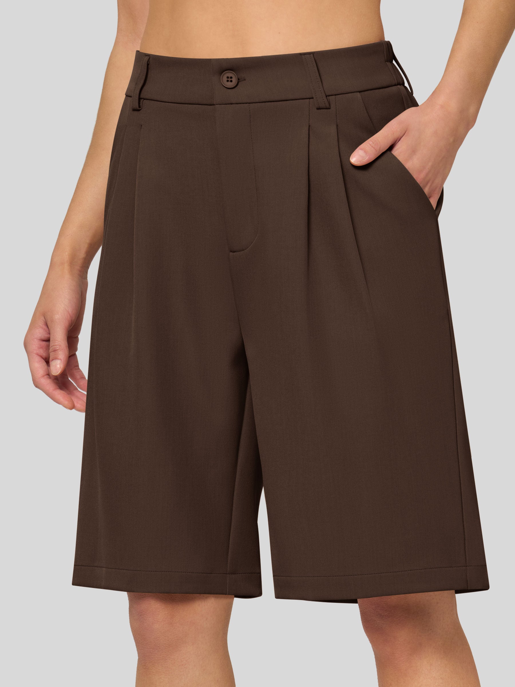 Women's Pleated Work Shorts