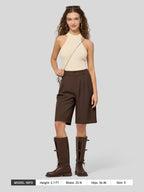Women's Pleated Work Shorts