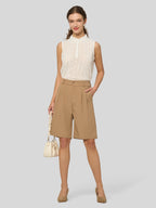 Women's Pleated Work Shorts
