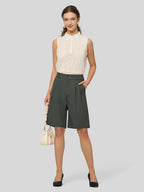 Women's Pleated Work Shorts