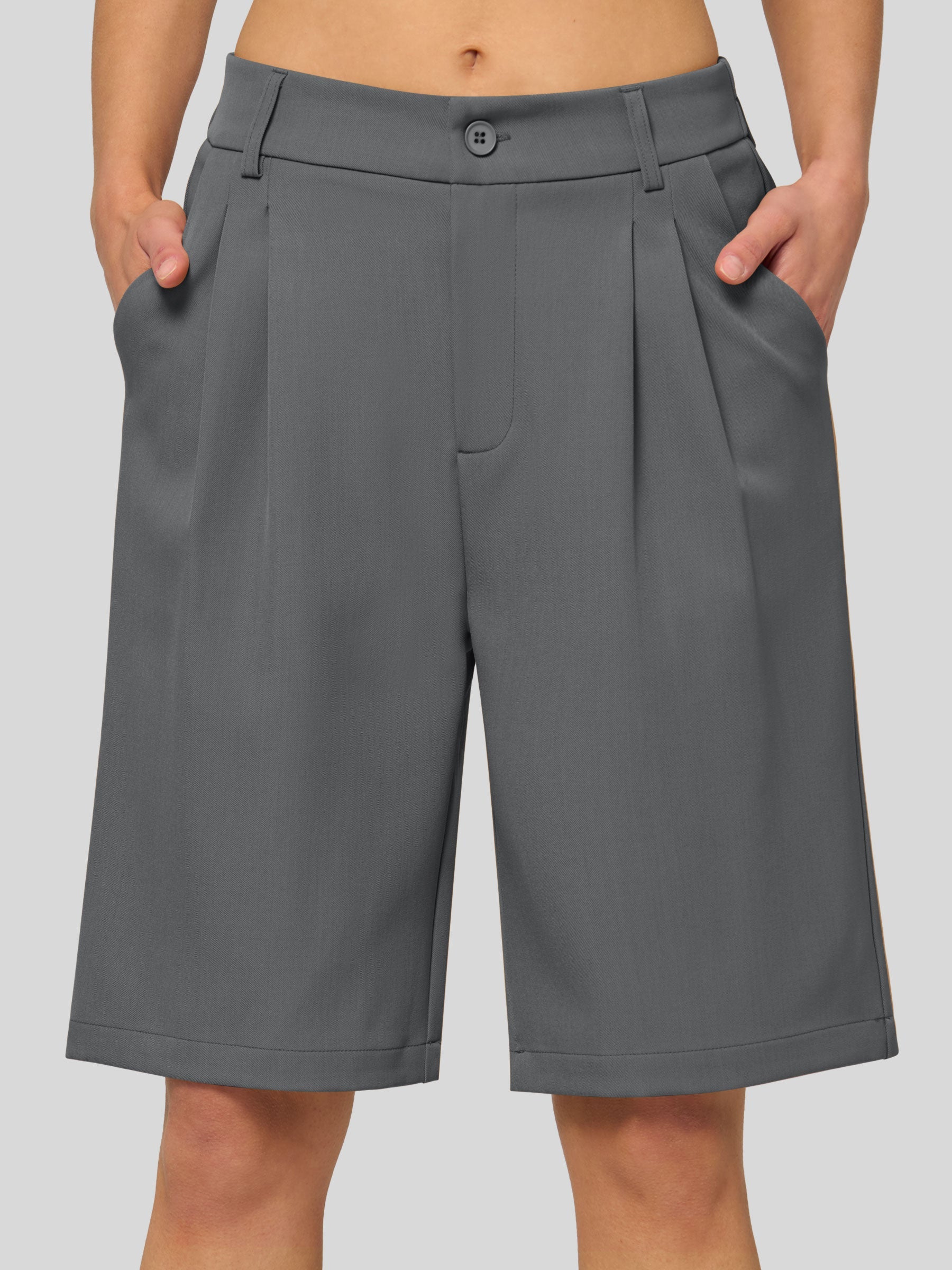 Women's Pleated Work Shorts