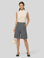 Women's Pleated Work Shorts