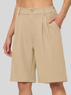 Women's Pleated Work Shorts