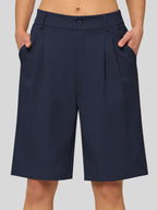 Women's Pleated Work Shorts