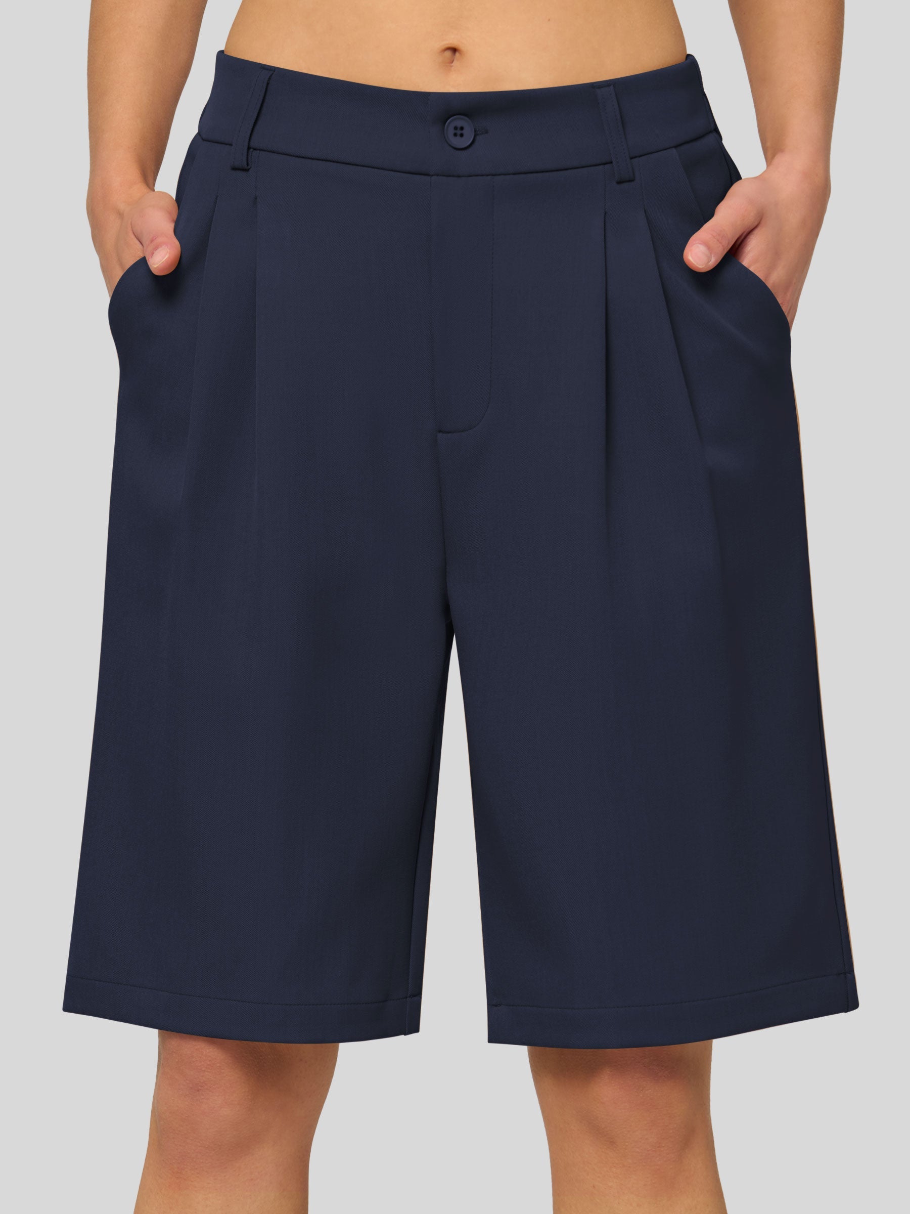 Women's Pleated Work Shorts