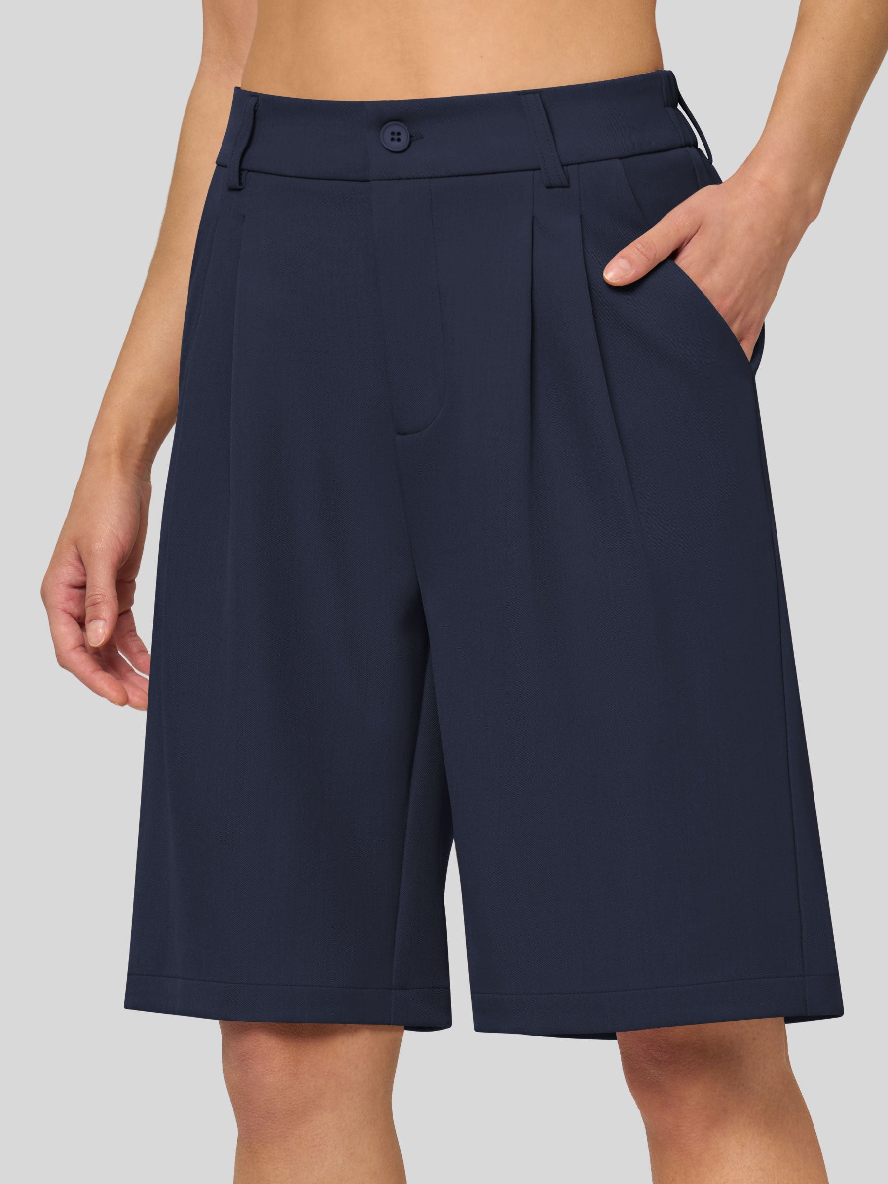 Women's Pleated Work Shorts