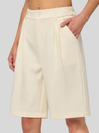Women's Pleated Work Shorts