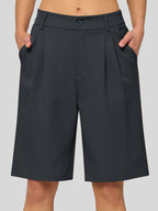 Women's Pleated Work Shorts