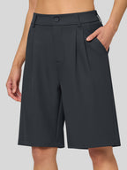 Women's Pleated Work Shorts