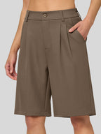 Women's Pleated Work Shorts