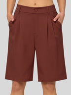 Women's Pleated Work Shorts