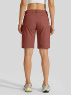 Women's Slim Leg Golf Shorts 10 Inch
