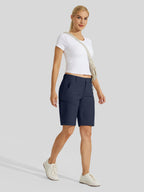 Women's Slim Leg Golf Shorts 10 Inch