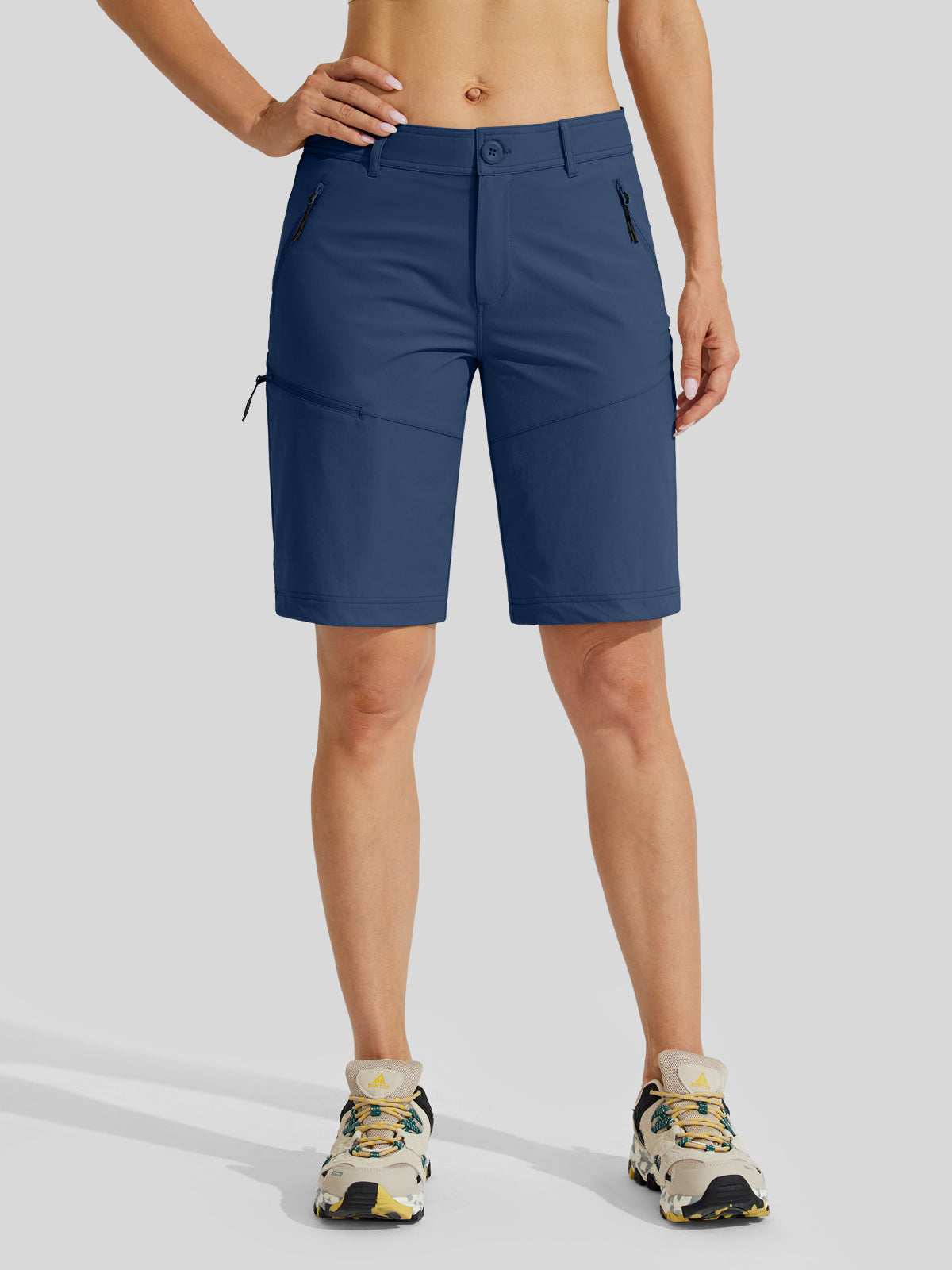 Women's Slim Leg Golf Shorts 10 Inch
