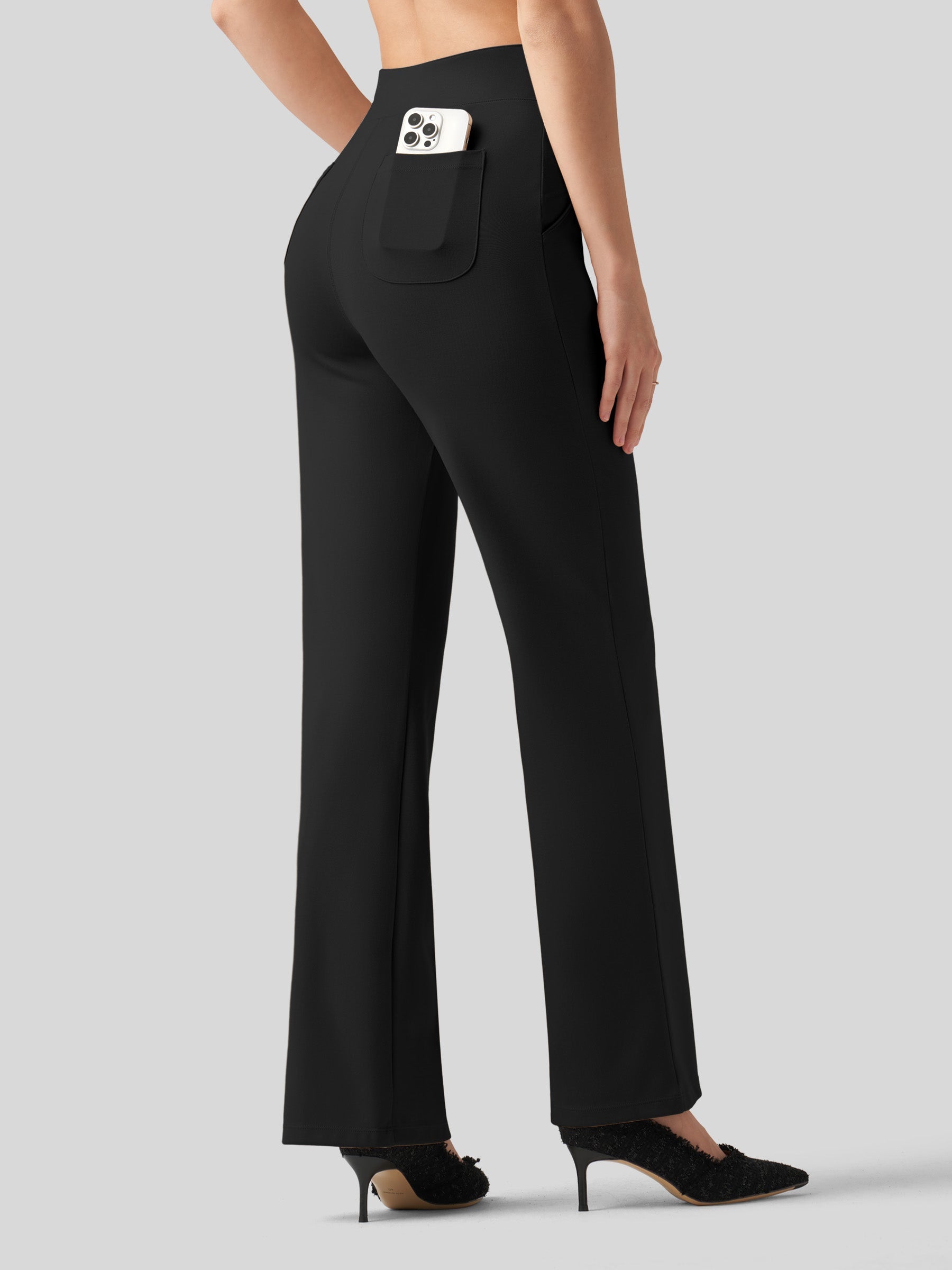 Women's Smooth Wide Leg Yoga Dress Pants