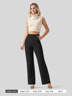 Women's Smooth Wide Leg Yoga Dress Pants