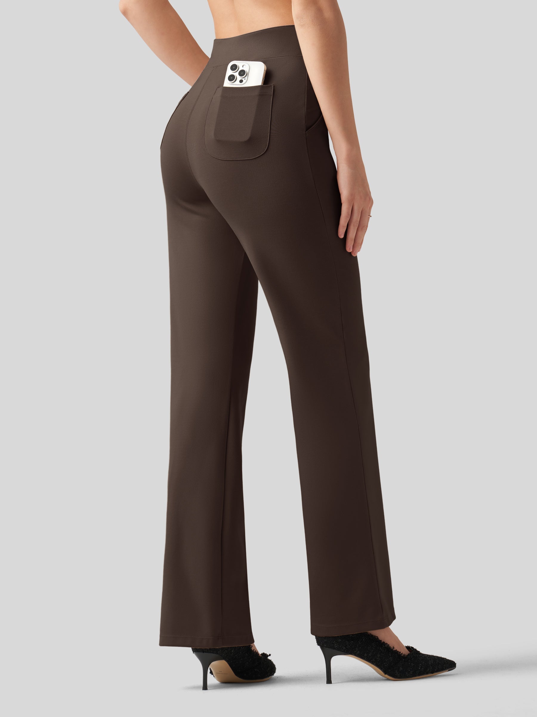 Women's Smooth Wide Leg Yoga Dress Pants