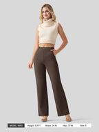 Women's Smooth Wide Leg Yoga Dress Pants