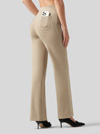 Women's Smooth Wide Leg Yoga Dress Pants