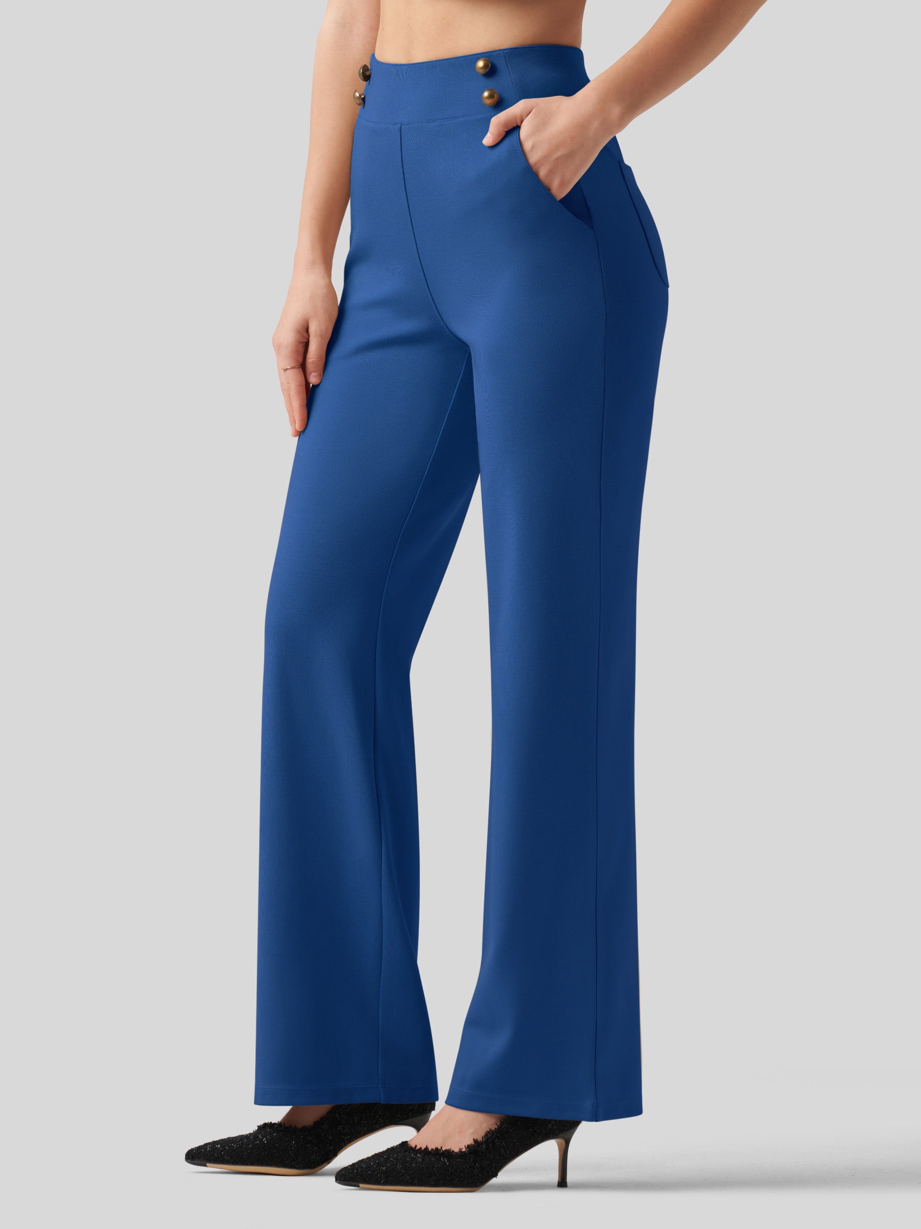 Women's Smooth Wide Leg Yoga Dress Pants