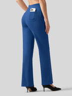 Women's Smooth Wide Leg Yoga Dress Pants