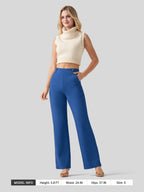 Women's Smooth Wide Leg Yoga Dress Pants