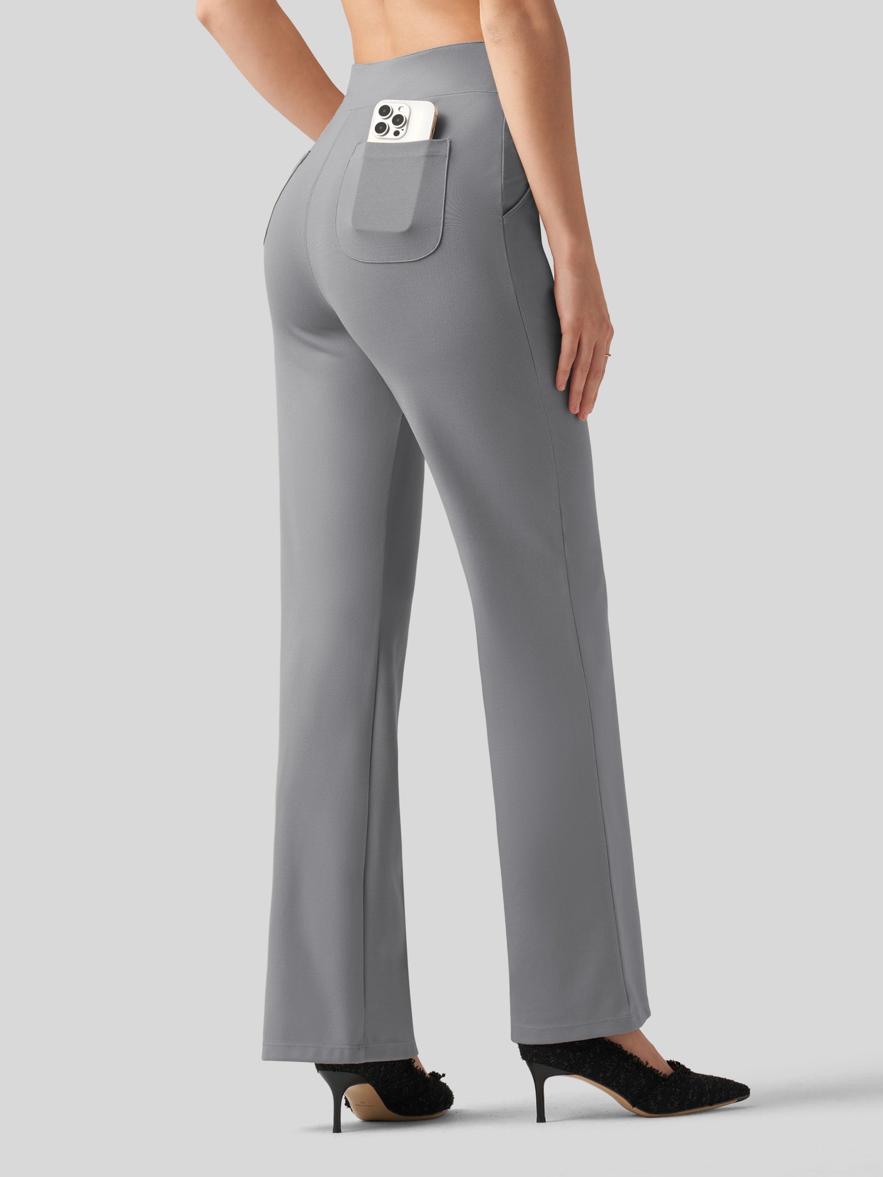 Women's Smooth Wide Leg Yoga Dress Pants