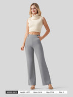 Women's Smooth Wide Leg Yoga Dress Pants