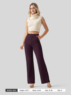 Women's Smooth Wide Leg Yoga Dress Pants