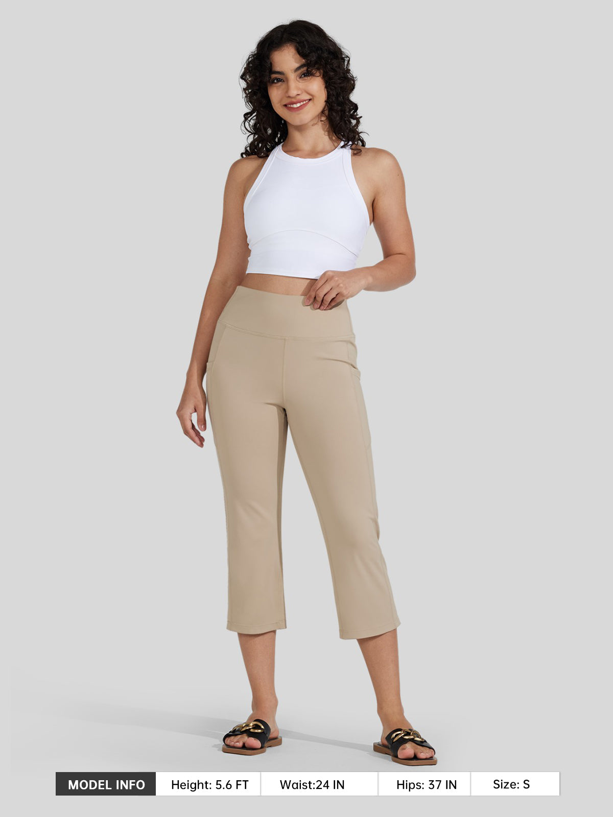 Women's Straight Leg Capris Pants
