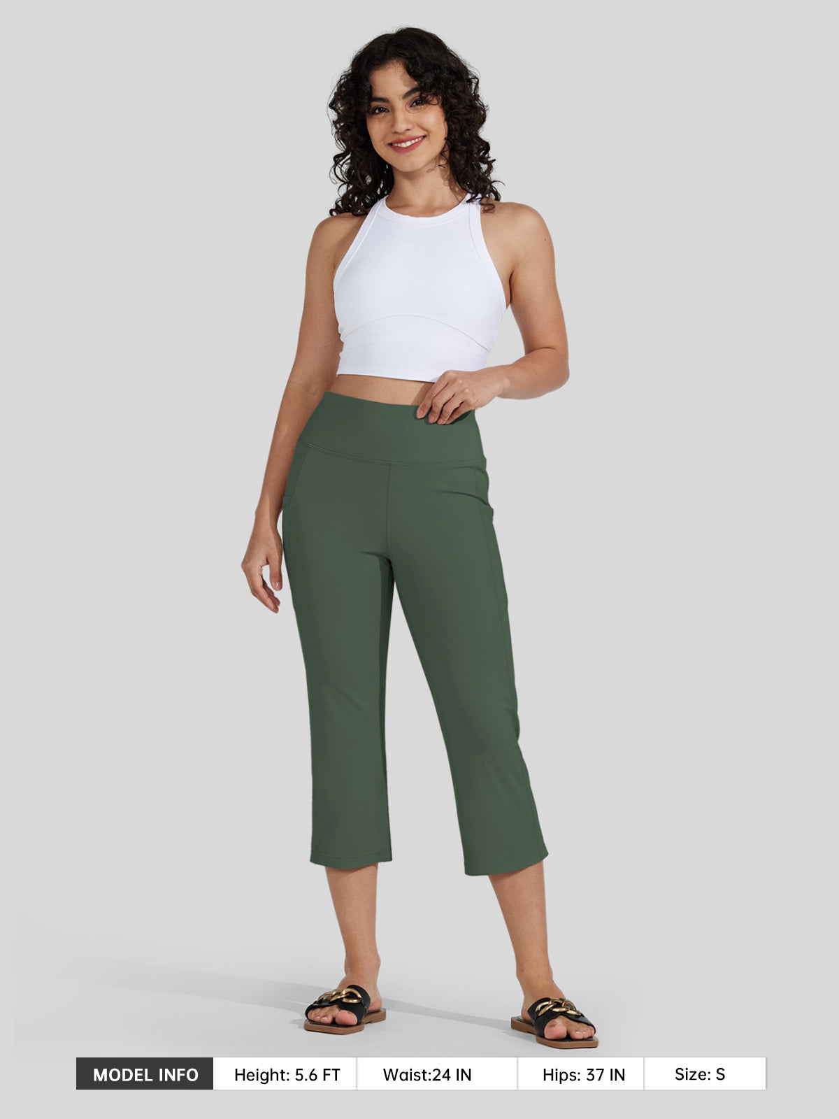 Women's Straight Leg Capris Pants