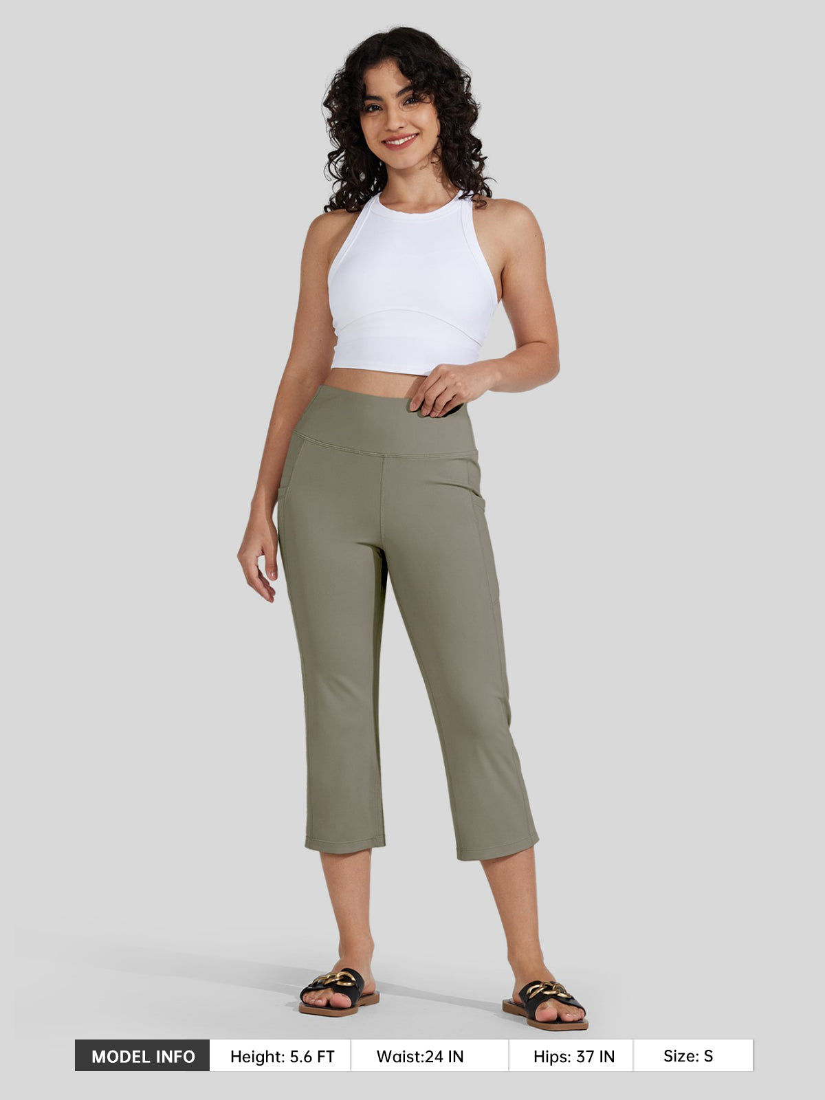 Women's Straight Leg Capris Pants