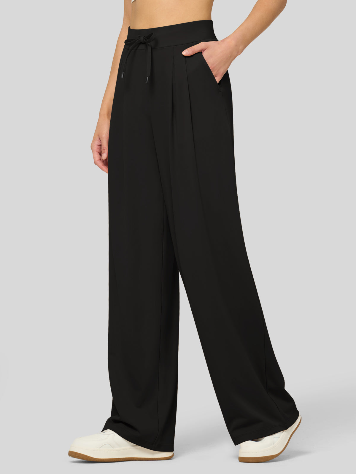 Women's Stretchy Wide Leg Slacks
