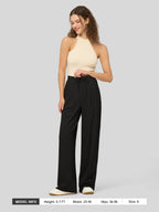 Women's Stretchy Wide Leg Slacks