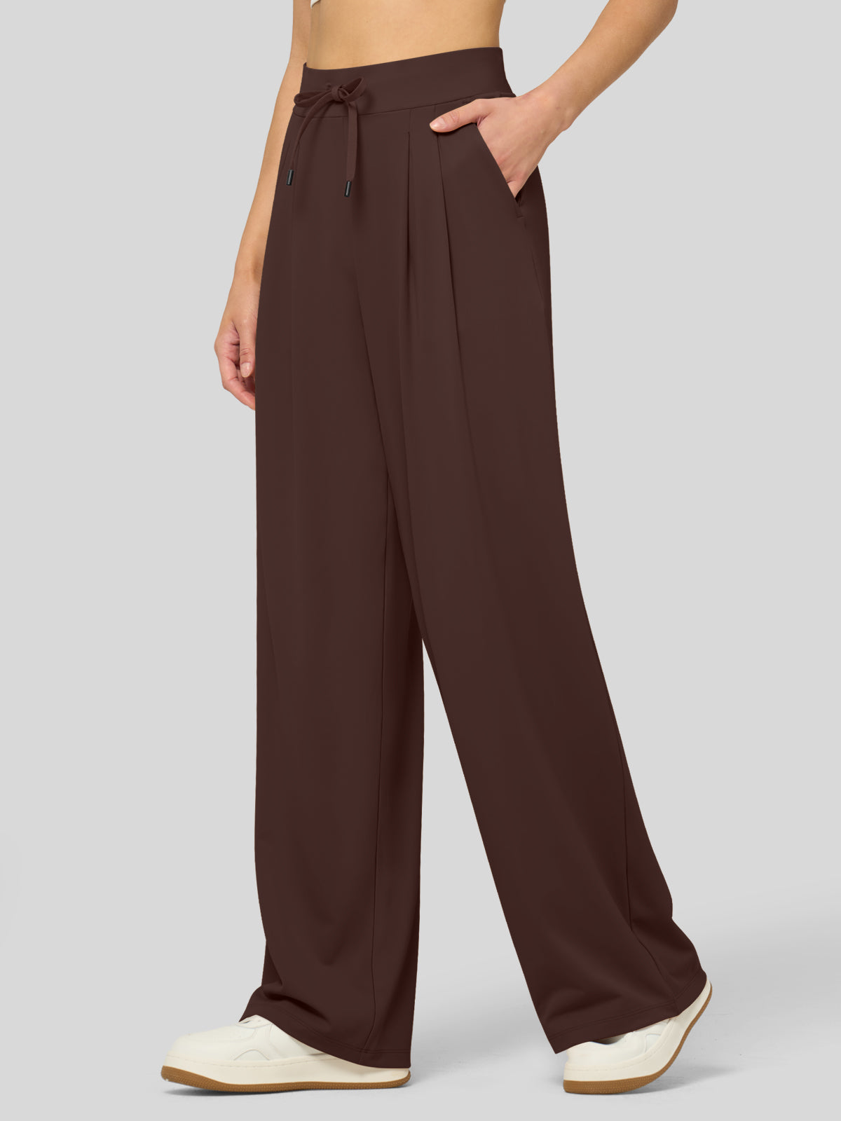 Women's Stretchy Wide Leg Slacks