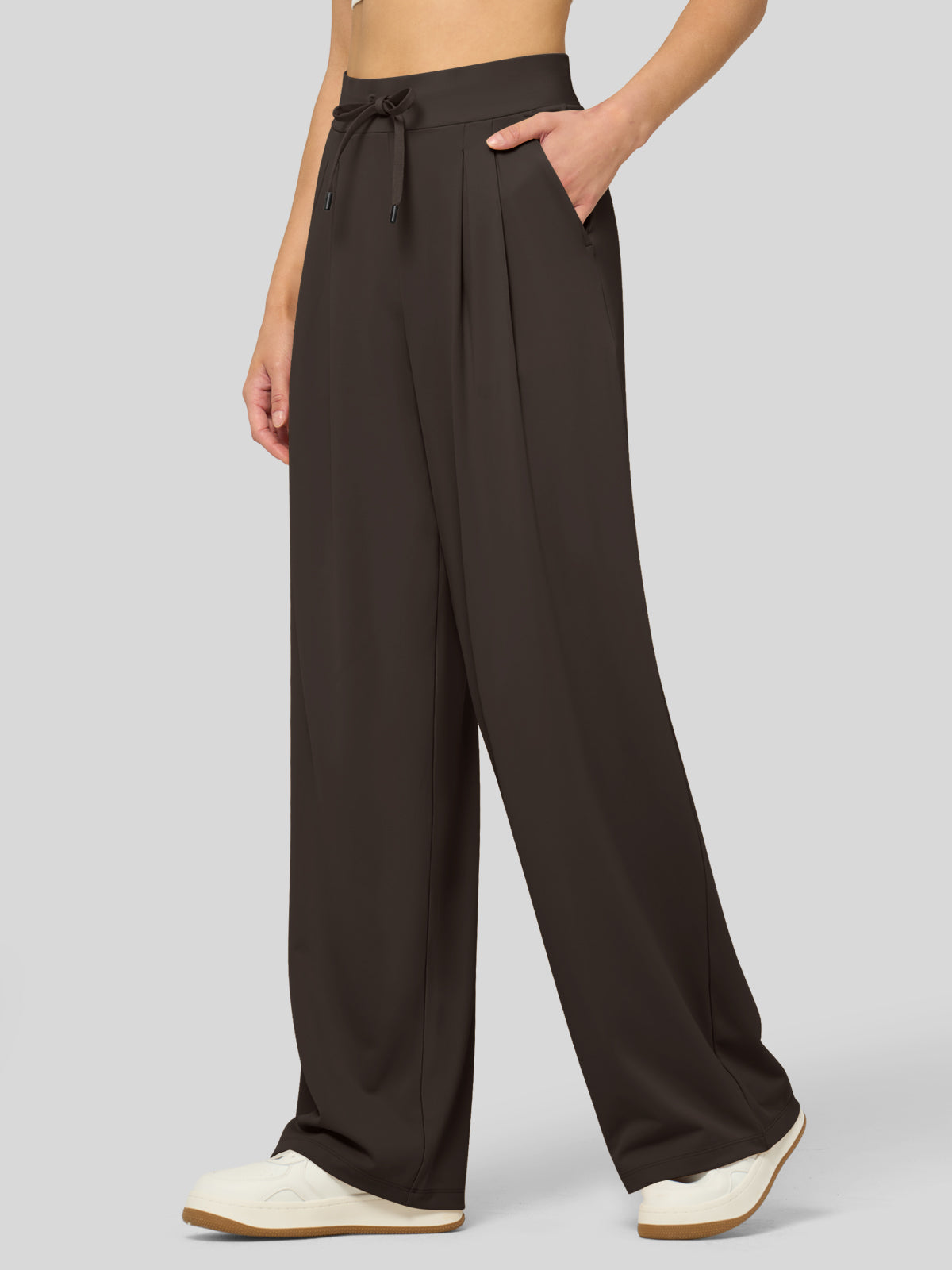 Women's Stretchy Wide Leg Slacks