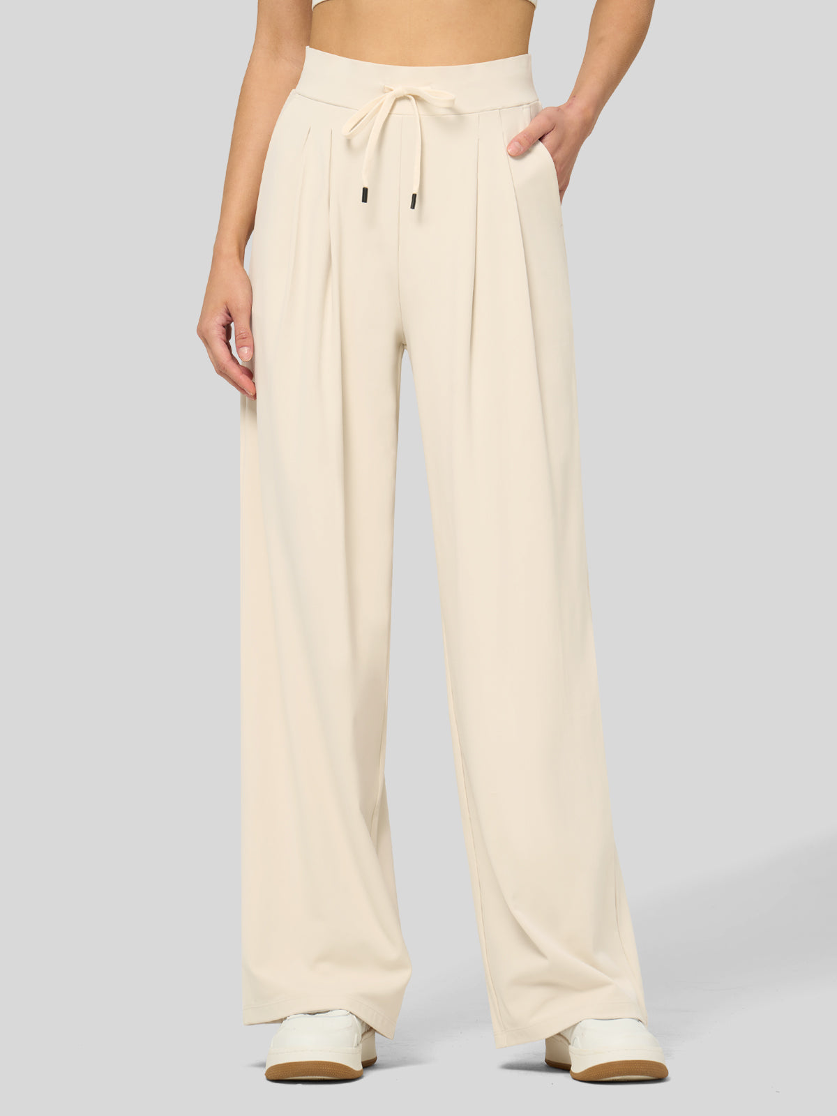Women's Stretchy Wide Leg Slacks