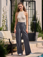 Women's Stretchy Wide Leg Slacks