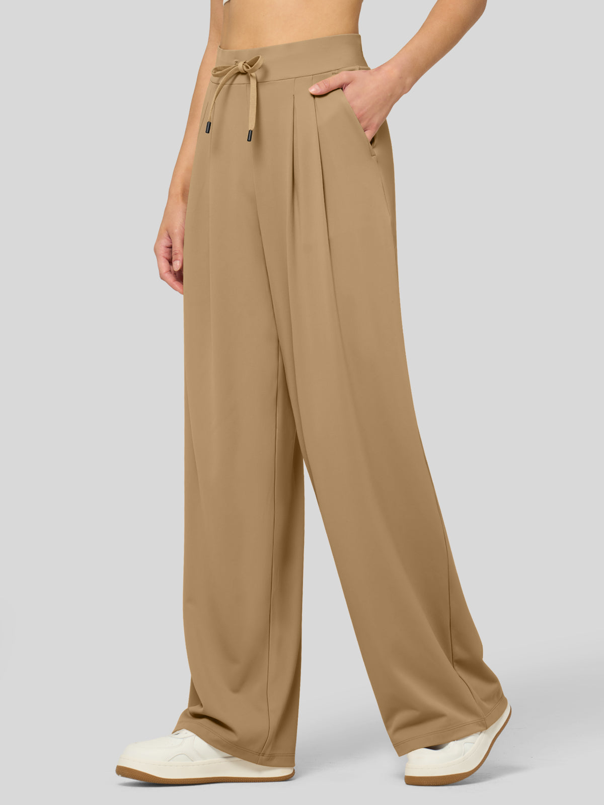 Women's Stretchy Wide Leg Slacks