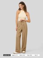 Women's Stretchy Wide Leg Slacks