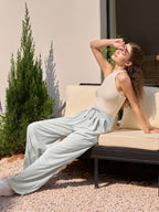 Women's Stretchy Wide Leg Slacks