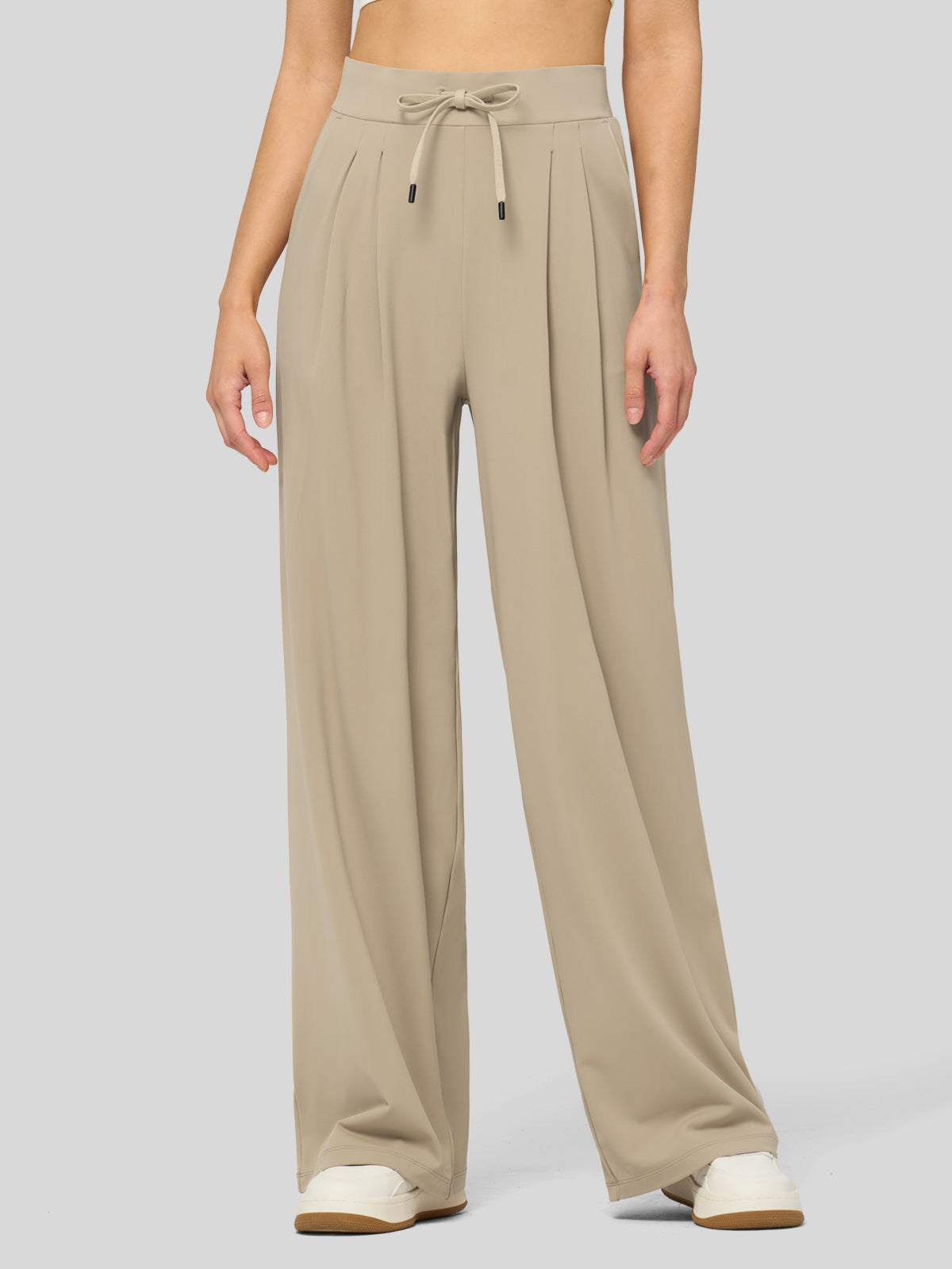 Women's Stretchy Wide Leg Slacks