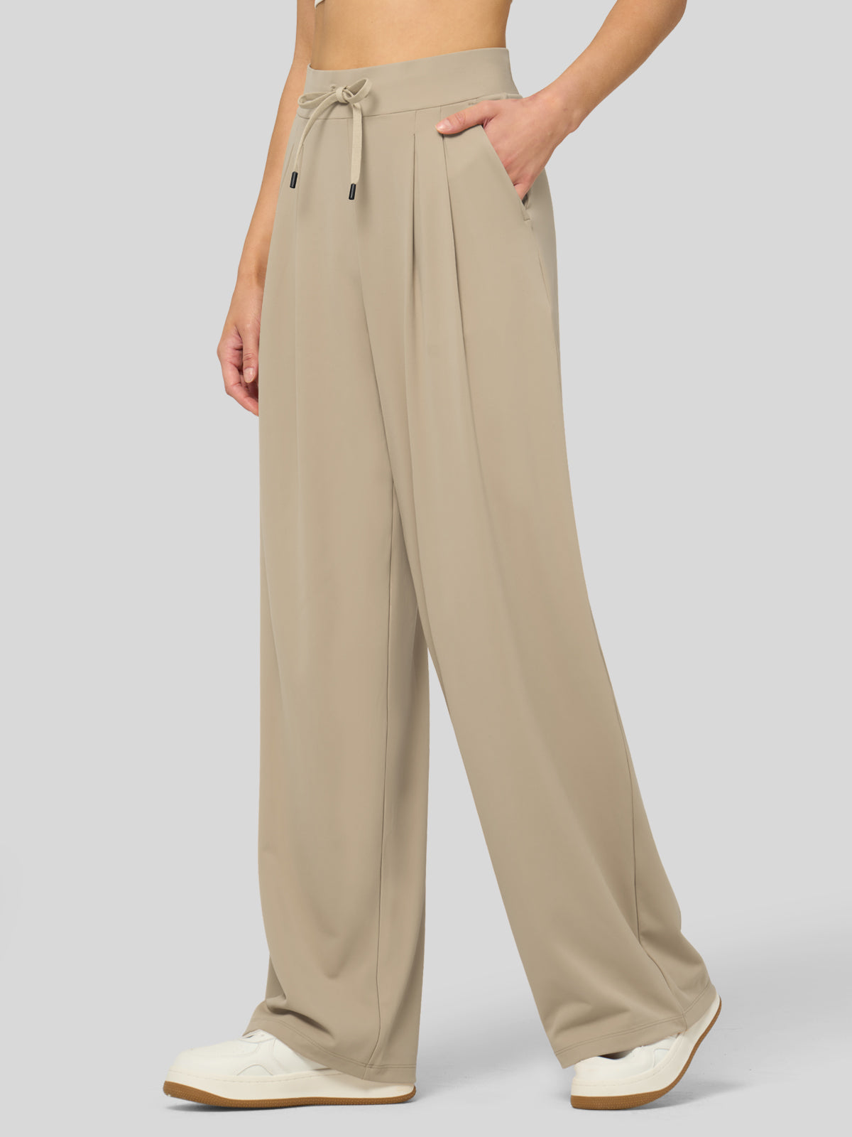 Women's Stretchy Wide Leg Slacks