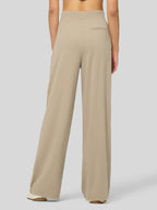 Women's Stretchy Wide Leg Slacks