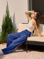 Women's Stretchy Wide Leg Slacks
