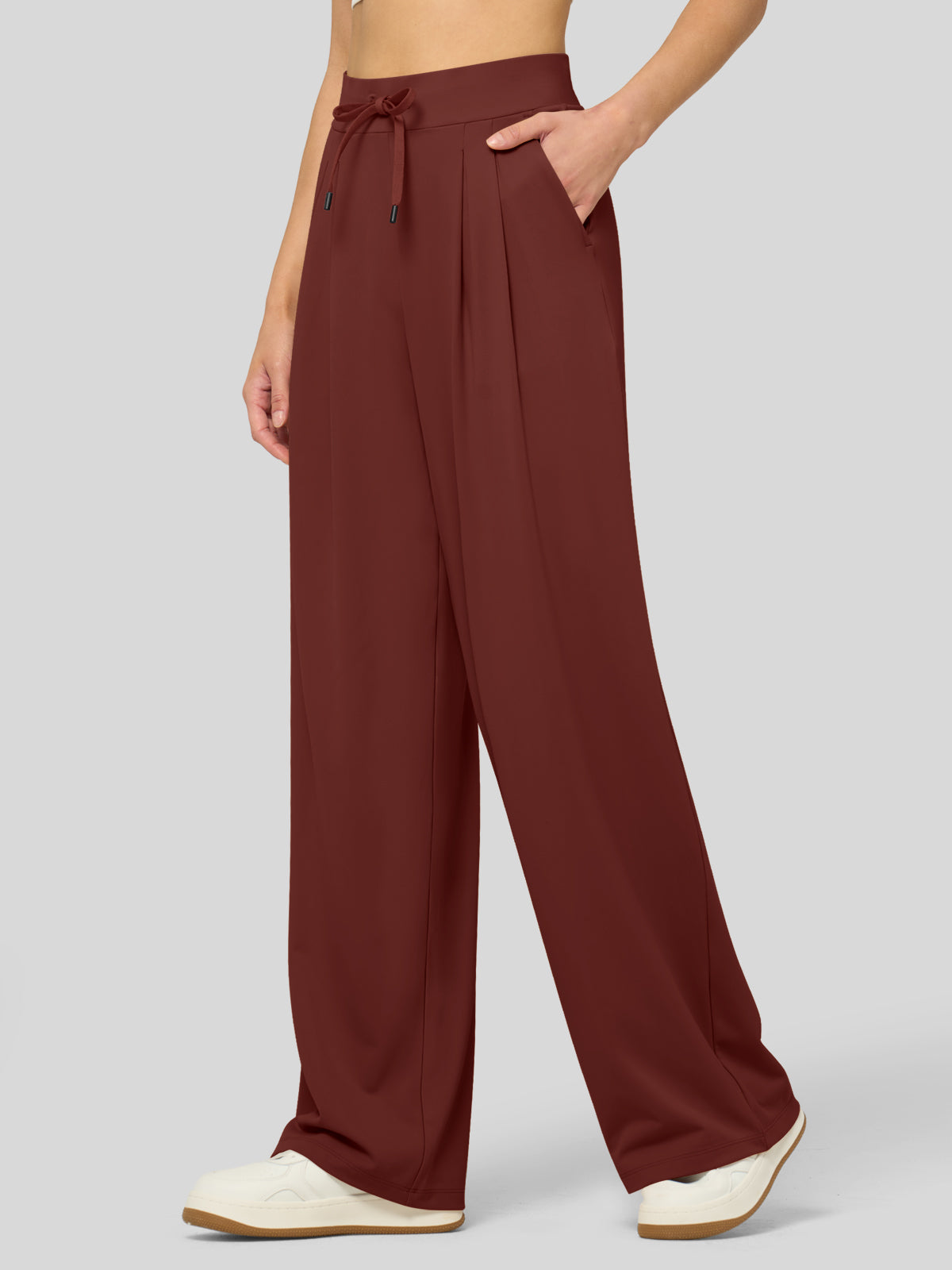 Women's Stretchy Wide Leg Slacks