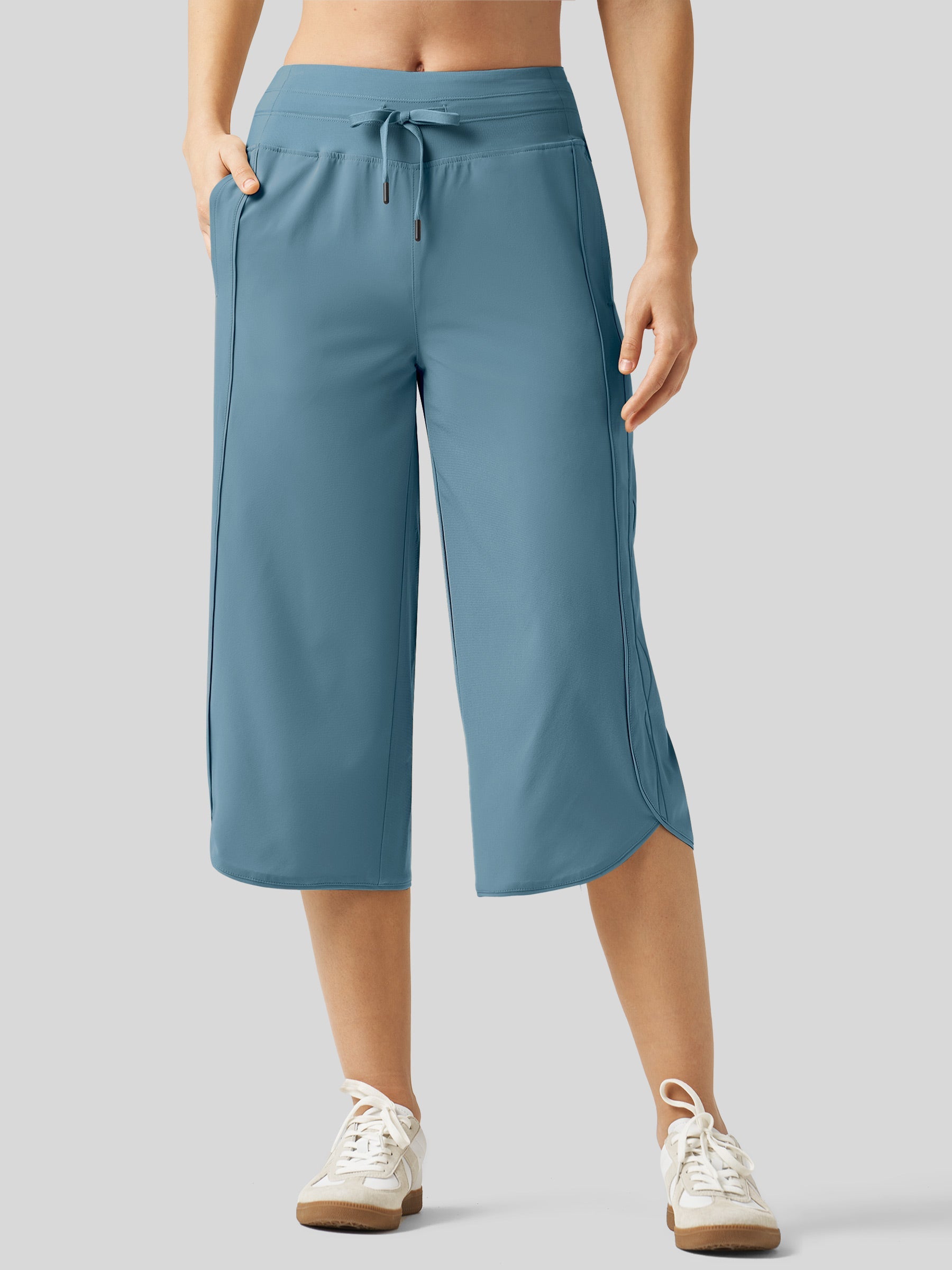 Women's Ultra-light Wide Leg Capri Pants